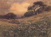 unknow artist Landscape with Field of Iris